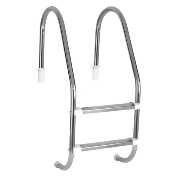 Escada Inox com ABS Tradicional 2 Degraus