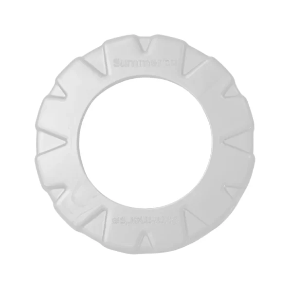 Flange Acabamento Dispositivo Nível/Aspiração Fibra/Vinil - Branco