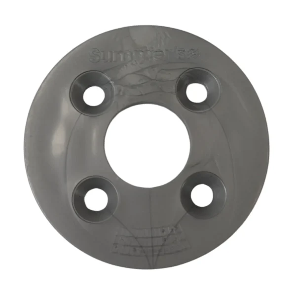 Flange Trava Nicho 1/2" Rosca - Prata